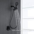 Matte Black Concealed Shower Set with Handheld Shower